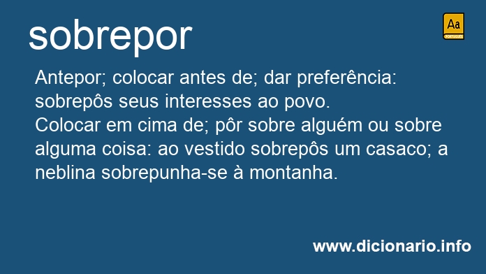 Significado de sobrepordes