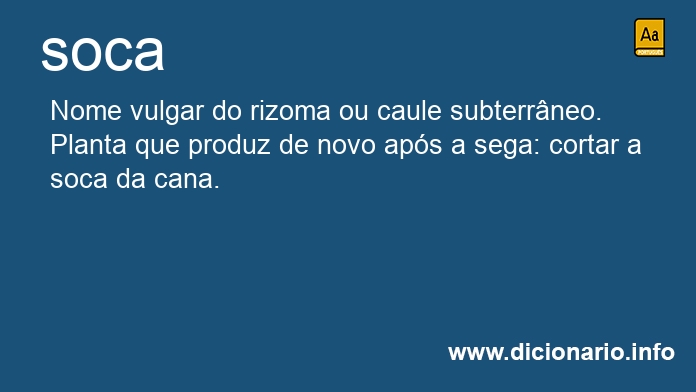 Significado de soca