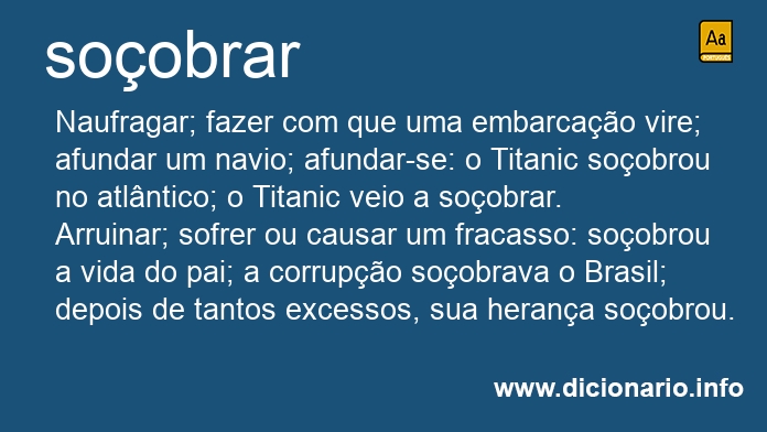 Significado de soobraro