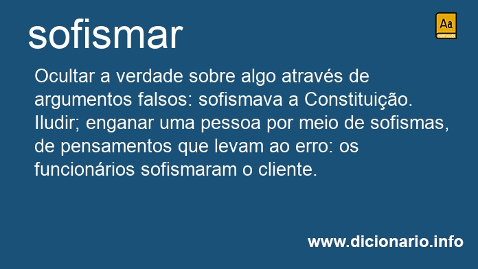 Significado de sofismaram