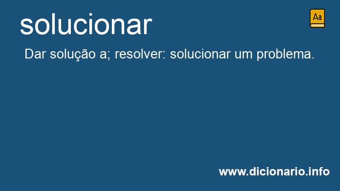 Significado de soluciona