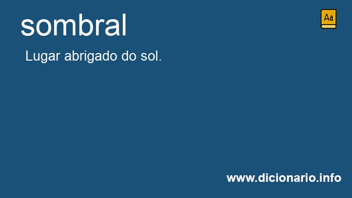 Significado de sombral