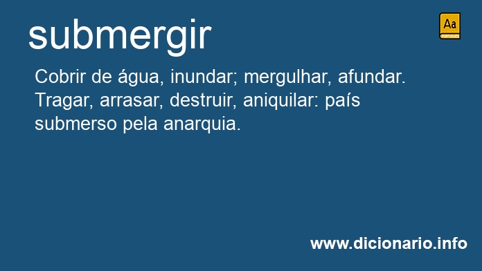 Significado de submergeis