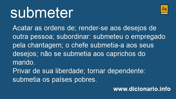 Significado de submetermos