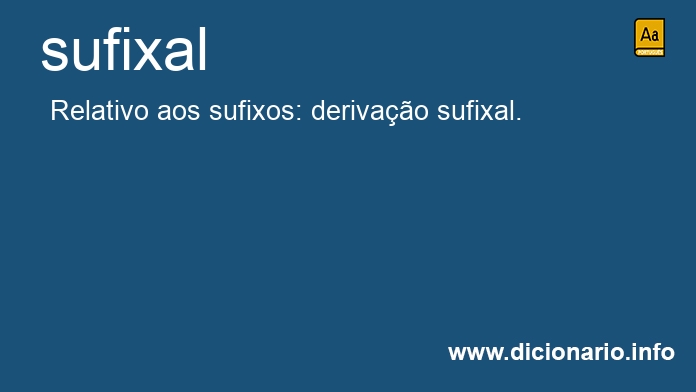 Significado de sufixal