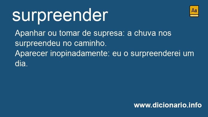 Significado de surpreenderia