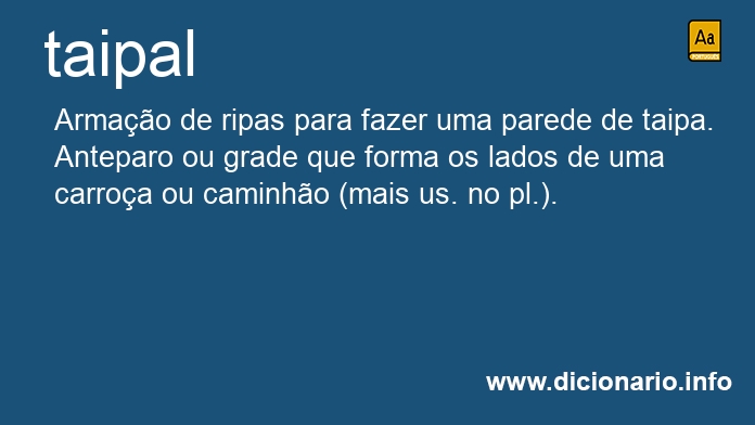 Significado de taipal