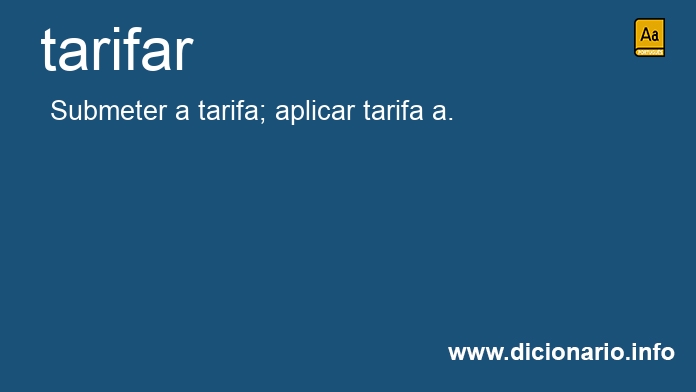 Significado de tarifais