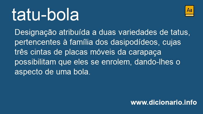 Significado de tatu-bola