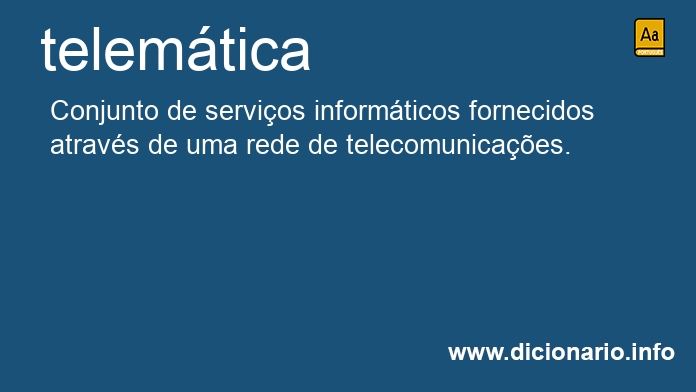 Significado de telemticas