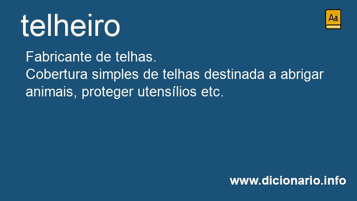 Significado de telheiros