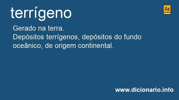 Significado de terrgena