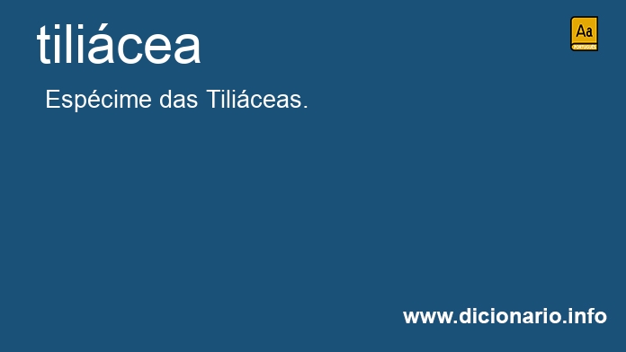 Significado de tilicea