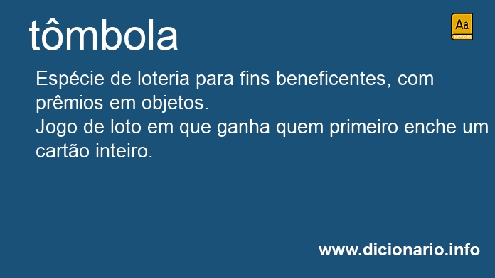 Significado de tmbola