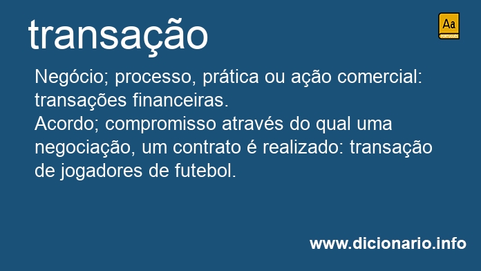 Significado de transaes