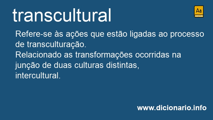 Significado de transcultural