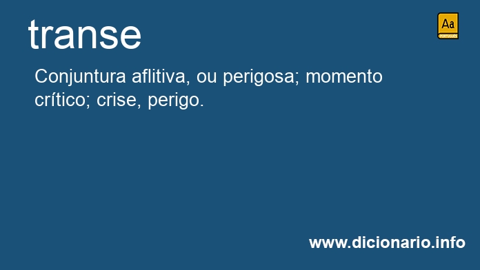 Significado de transes