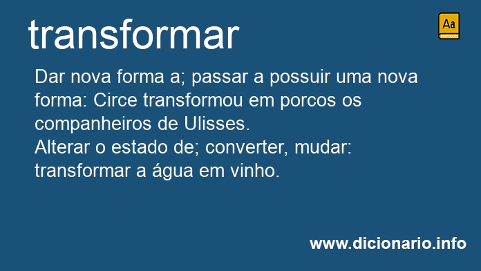 Significado de transformarias