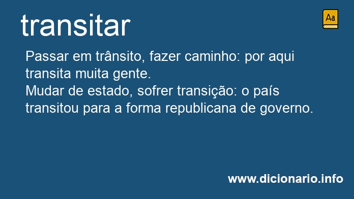 Significado de transitarei