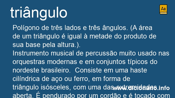 Significado de tringulo