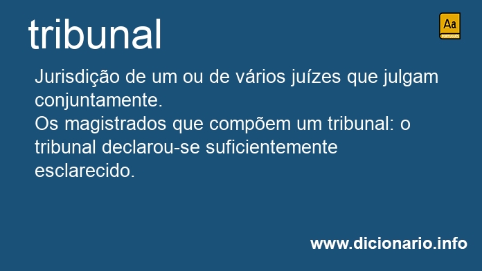 Significado de tribunais