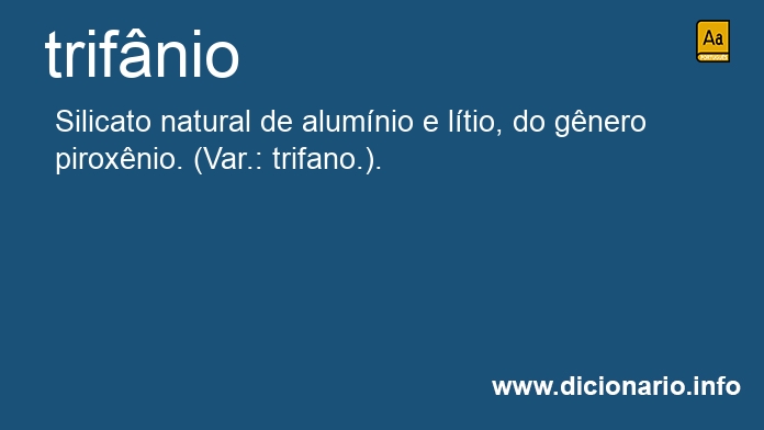 Significado de trifnio