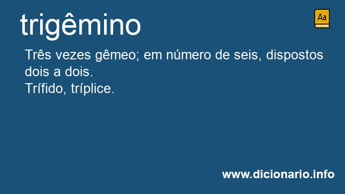 Significado de trigmino