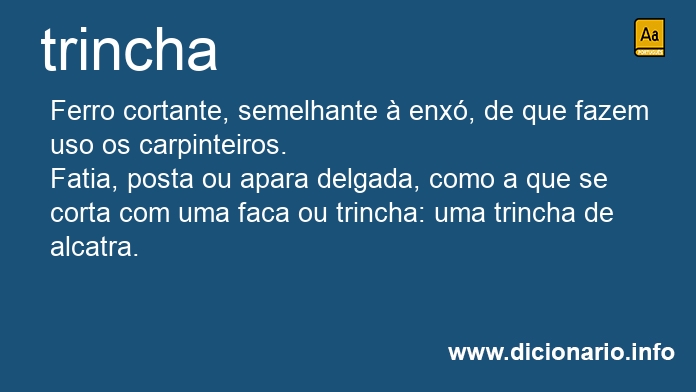 Significado de trincha