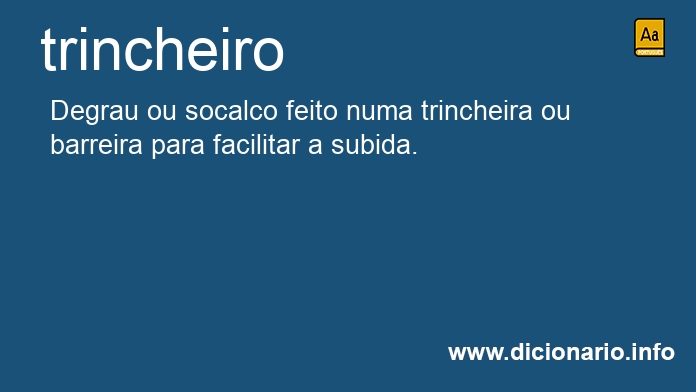 Significado de trincheiro