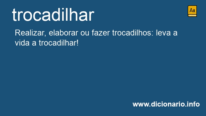 Significado de trocadilhou