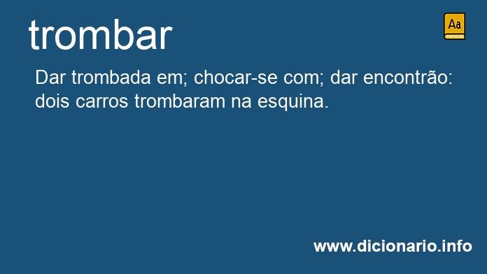 Significado de trombarem