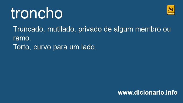 Significado de troncho