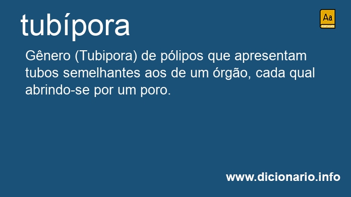 Significado de tubpora