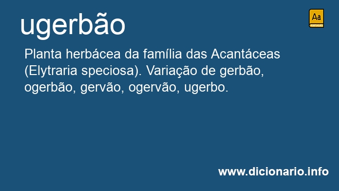 Significado de ugerbo