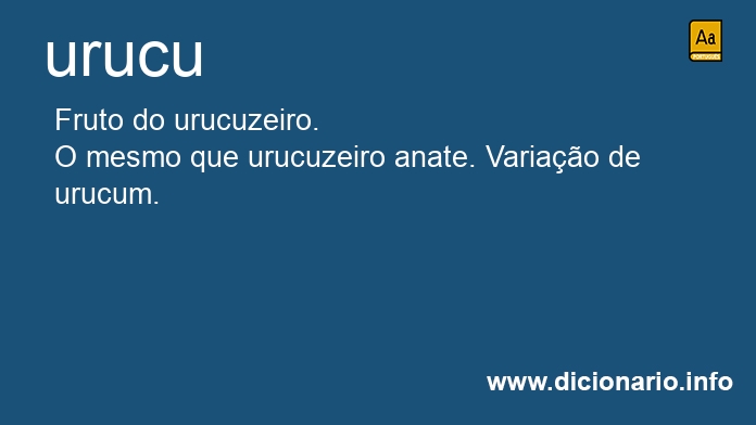 Significado de urucus