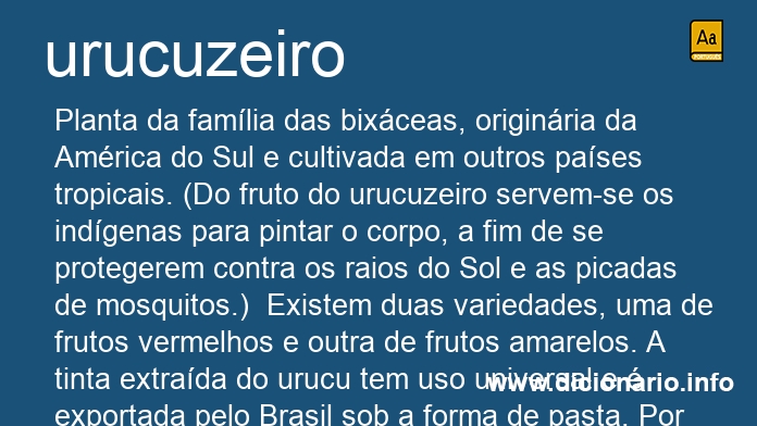 Significado de urucuzeiro