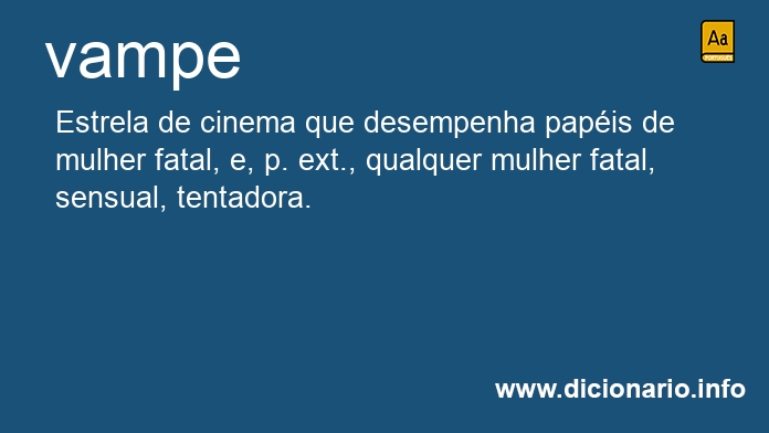 Significado de vampe