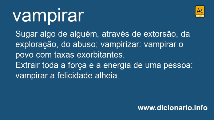 Significado de vampirara