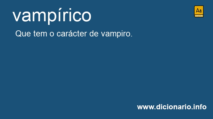 Significado de vamprico