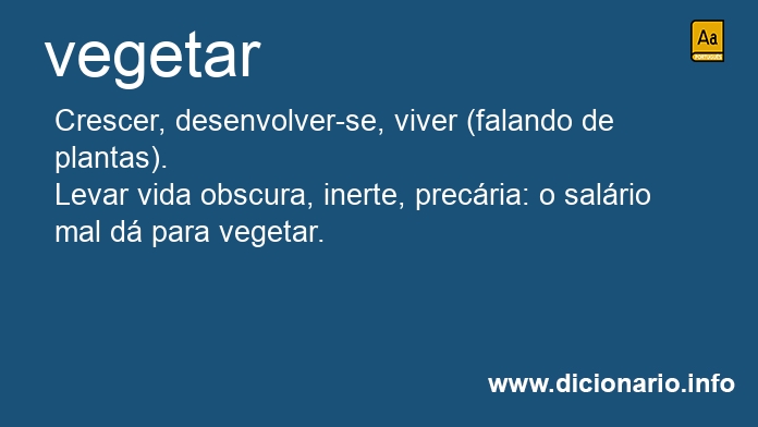 Significado de vegetars