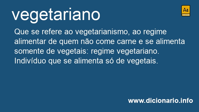 Significado de vegetarianos