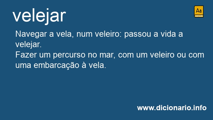 Significado de velejam