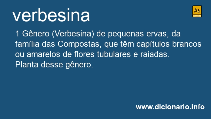 Significado de verbesina