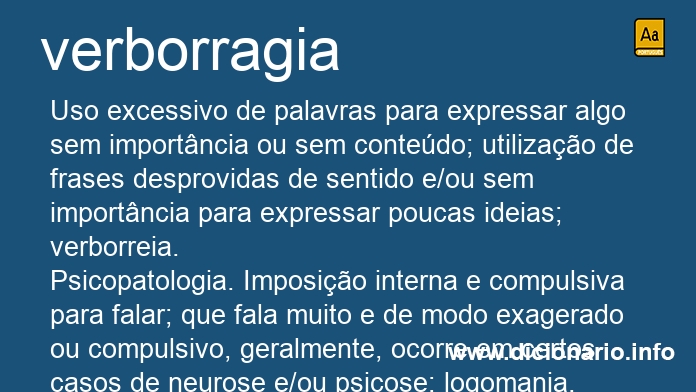 Significado de verborragias