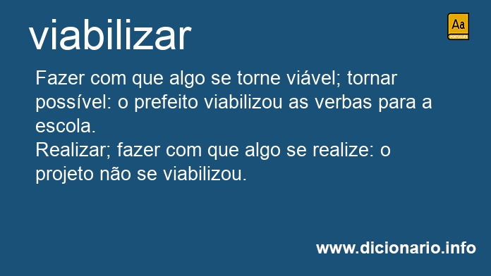 Significado de viabilizassem