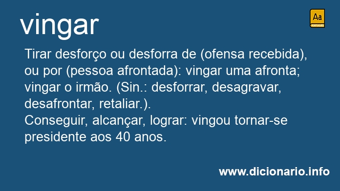 Significado de vinga