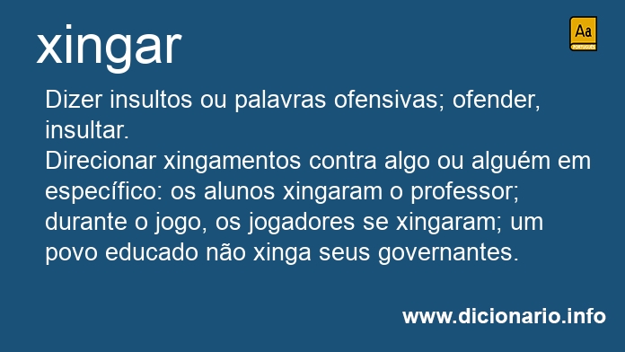 Significado de xingais